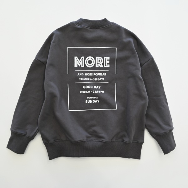 【25FW】WONDER トレーナー / チャコールグレー