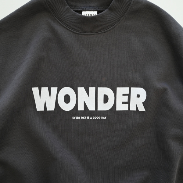 【25FW】WONDER トレーナー / チャコールグレー