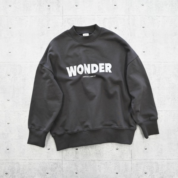【25FW】WONDER トレーナー / チャコールグレー