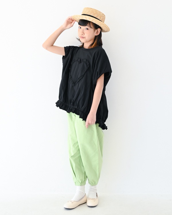 【エヌエイチティー】ハートバルーンTシャツ / ブラック