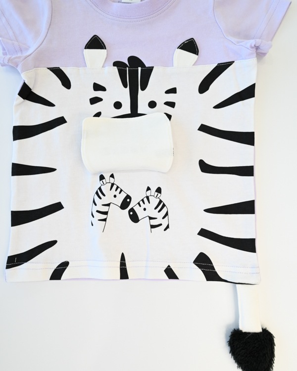 【チークルーム】しまうま Tシャツ / パープル