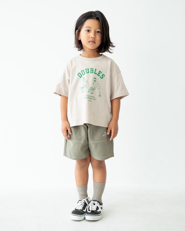 【フォブ】DOUBLES Tシャツ / グレージュ