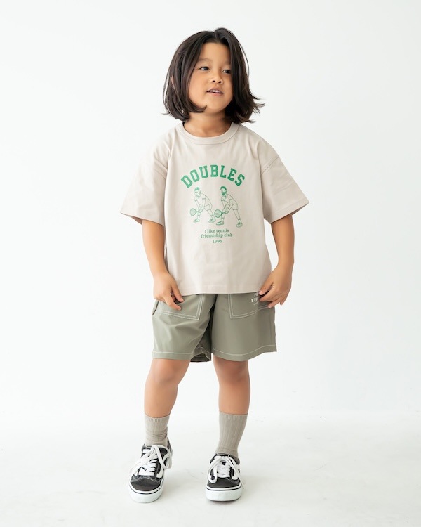 【フォブ】DOUBLES Tシャツ / グレージュ