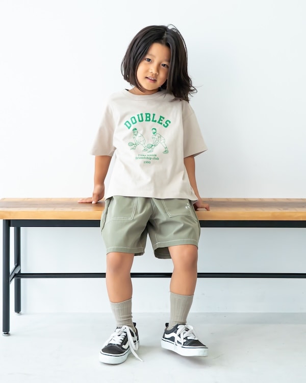 【フォブ】DOUBLES Tシャツ / グレージュ