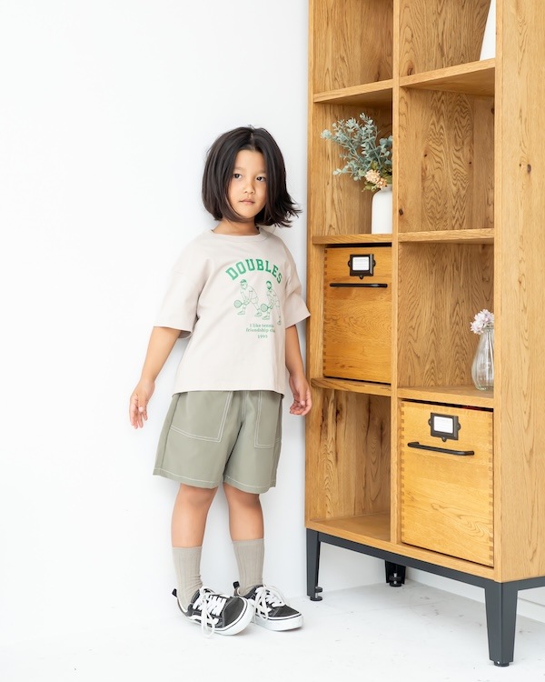 【フォブ】DOUBLES Tシャツ / グレージュ