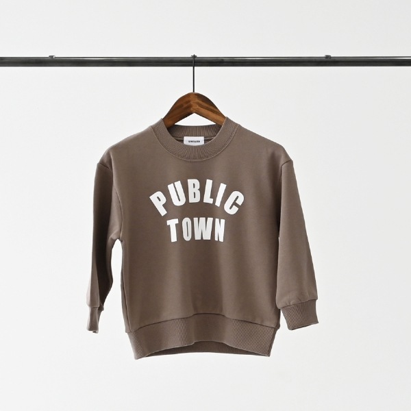 【25FW】PUBLIC トレーナー / アッシュグレー