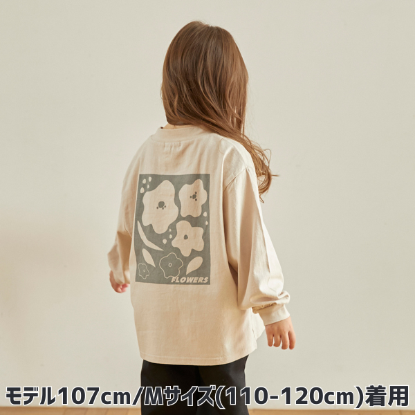 【25FW】FLOWERS L/S Tシャツ / サンド