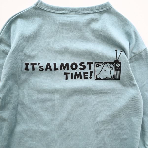 【25FW】おばけポケット ロングＴシャツ / ブルー