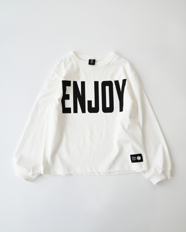 【ゼロスタンダード】ENJOYロングTシャツ / オフホワイト