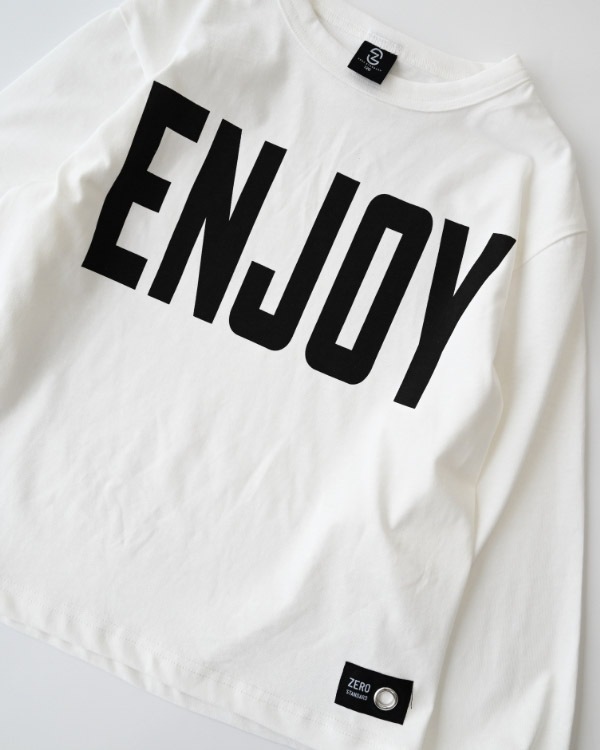 【ゼロスタンダード】ENJOYロングTシャツ / オフホワイト