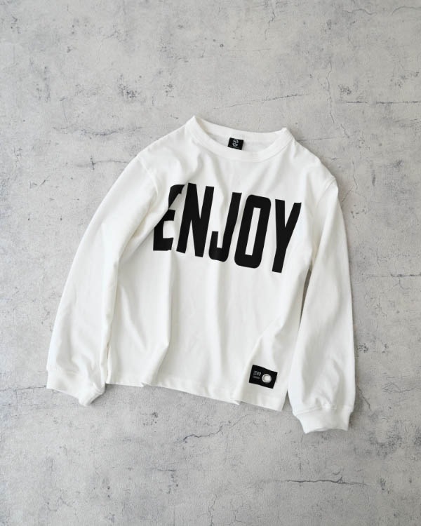 【ゼロスタンダード】ENJOYロングTシャツ / オフホワイト