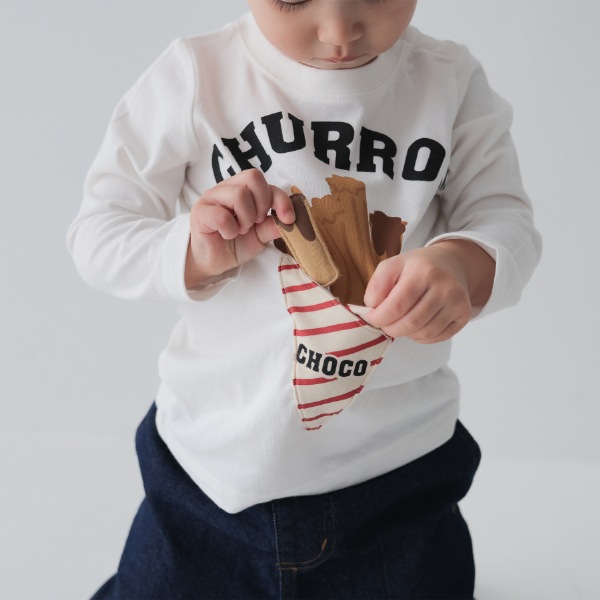 【25FW】チュロス ロングＴシャツ / オフホワイト