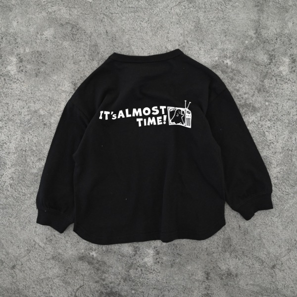 【25FW】おばけポケット ロングＴシャツ / ブラック