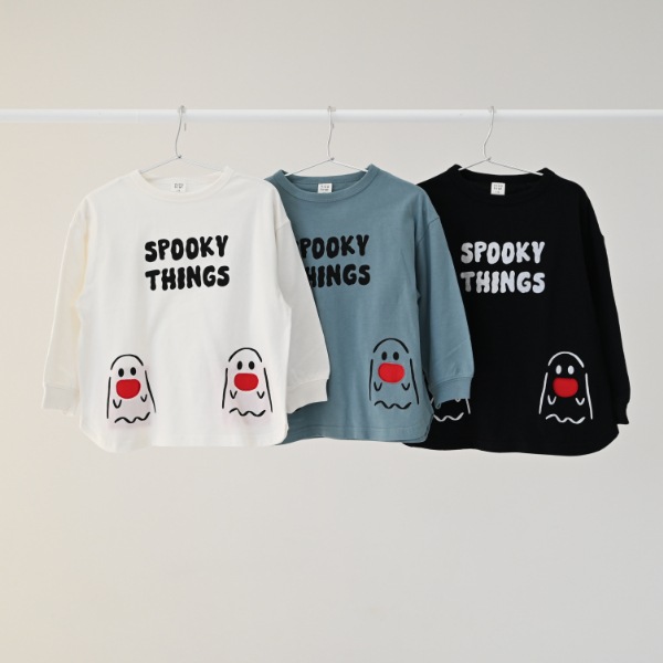 【25FW】おばけポケット ロングＴシャツ / ブラック
