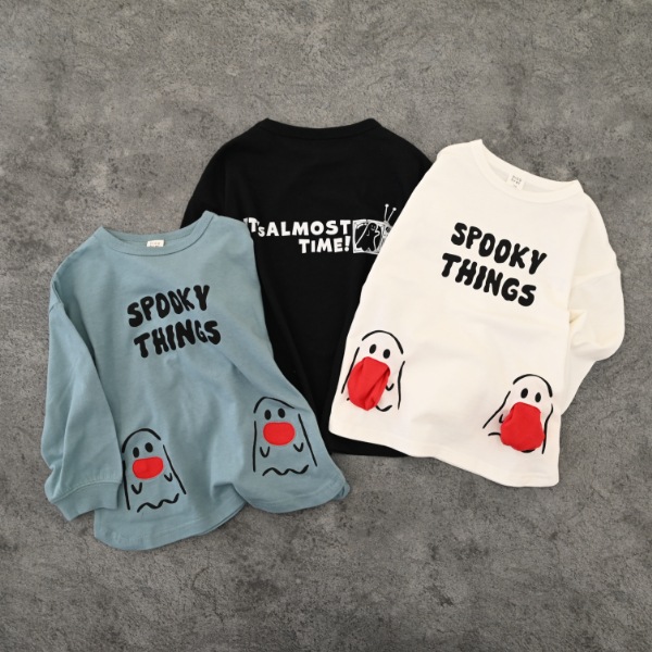 【25FW】おばけポケット ロングＴシャツ / ブラック