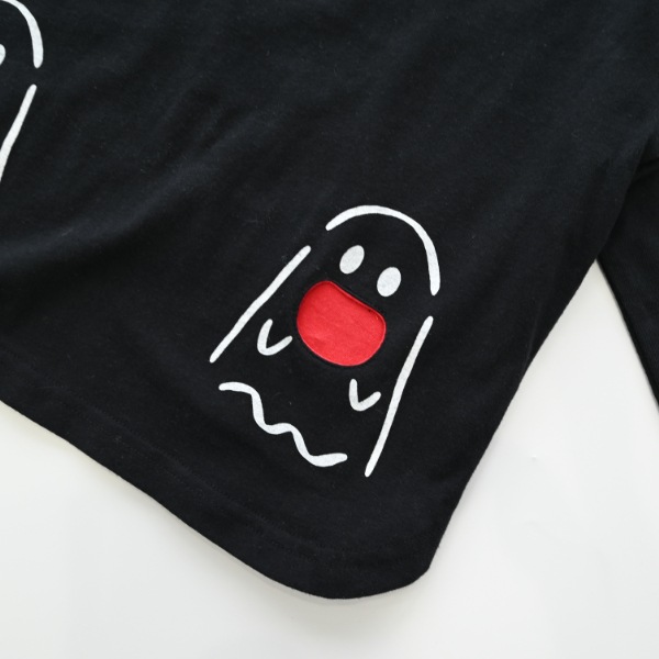 【25FW】おばけポケット ロングＴシャツ / ブラック
