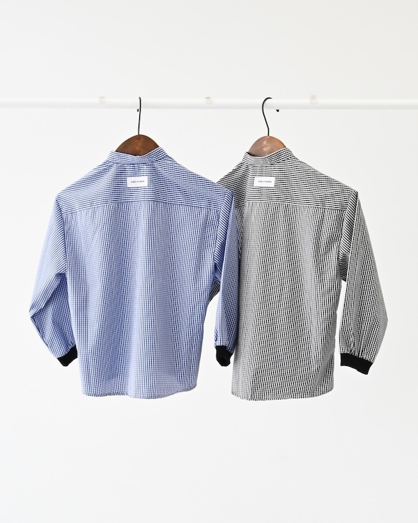 【フォブ】ギンガムチェックシャツ / ブルー