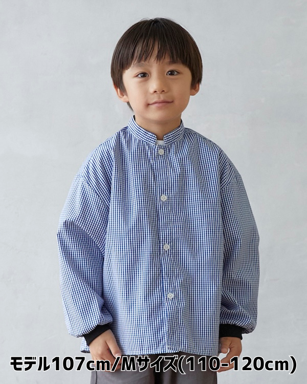【フォブ】ギンガムチェックシャツ / ブルー