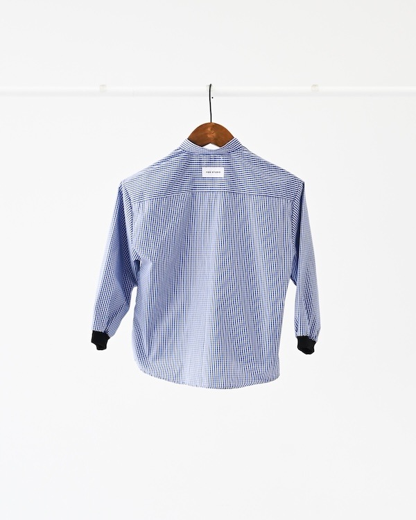 【フォブ】ギンガムチェックシャツ / ブルー