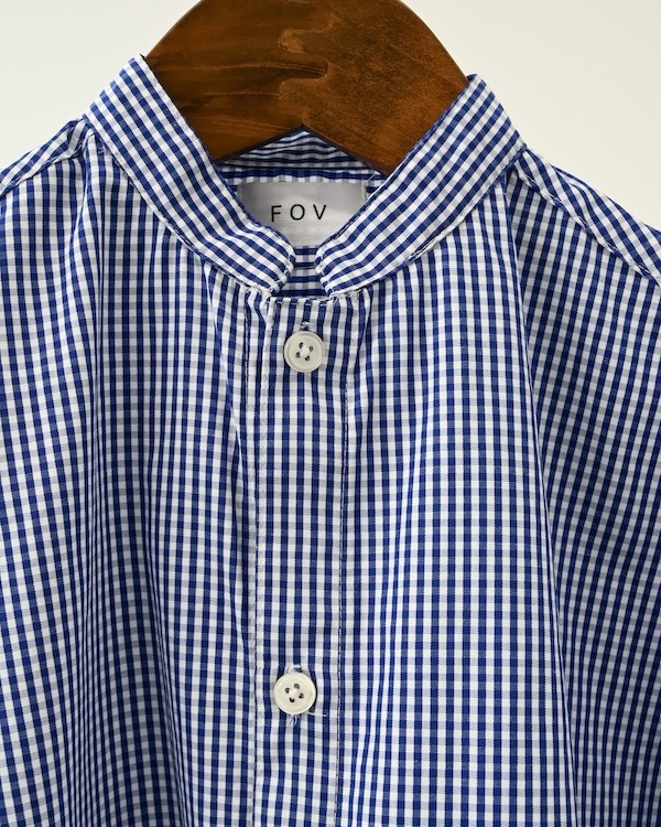 【フォブ】ギンガムチェックシャツ / ブルー