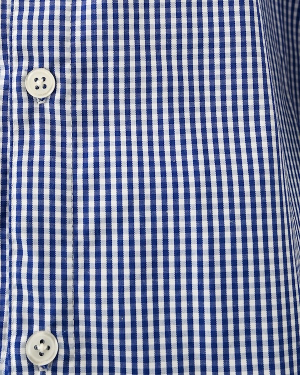 【フォブ】ギンガムチェックシャツ / ブルー