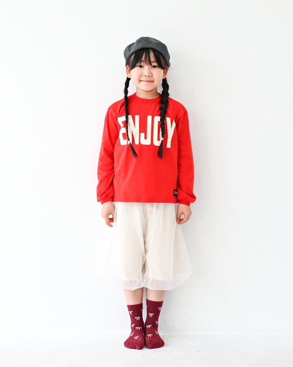 【ゼロスタンダード】ENJOYロングTシャツ / レッド