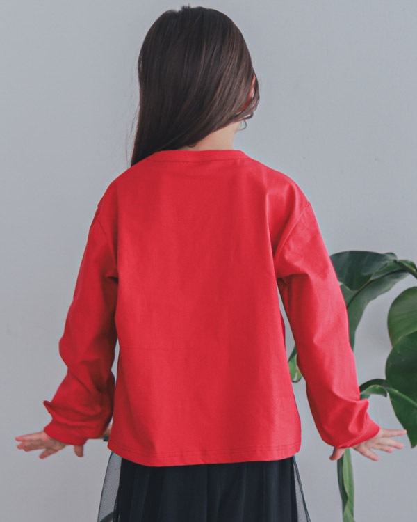 【ゼロスタンダード】ENJOYロングTシャツ / レッド