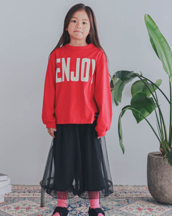 【ゼロスタンダード】ENJOYロングTシャツ / レッド