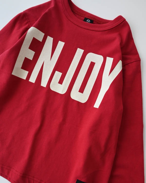 【ゼロスタンダード】ENJOYロングTシャツ / レッド