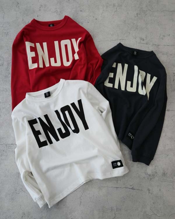 【ゼロスタンダード】ENJOYロングTシャツ / レッド