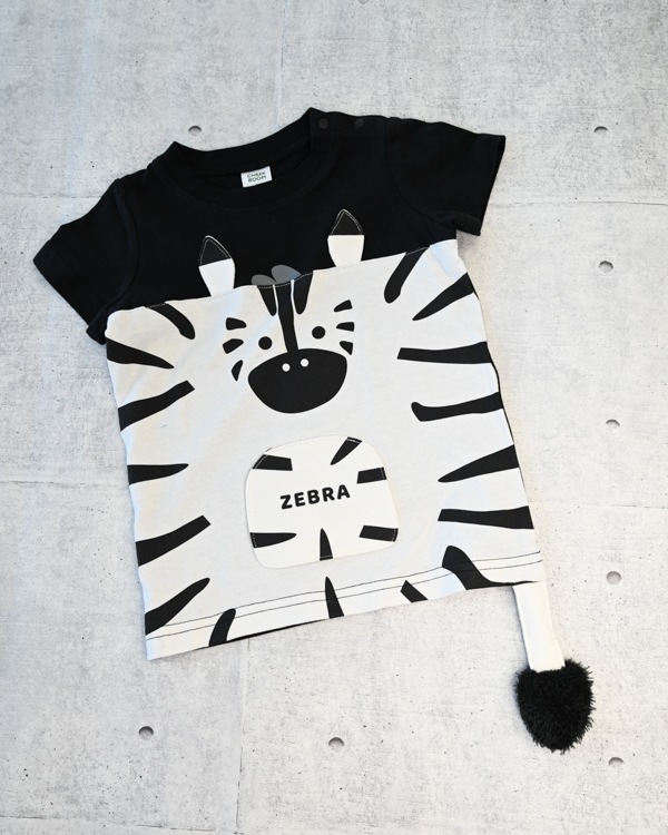 【26SS】しまうま Tシャツ / ブラック