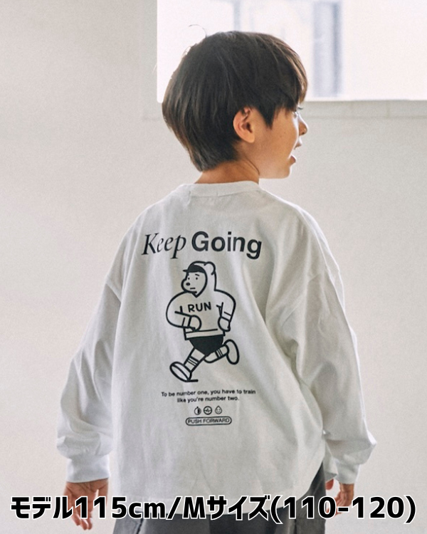 【ジェネレーター】Keep Going L/S Tシャツ / ホワイト