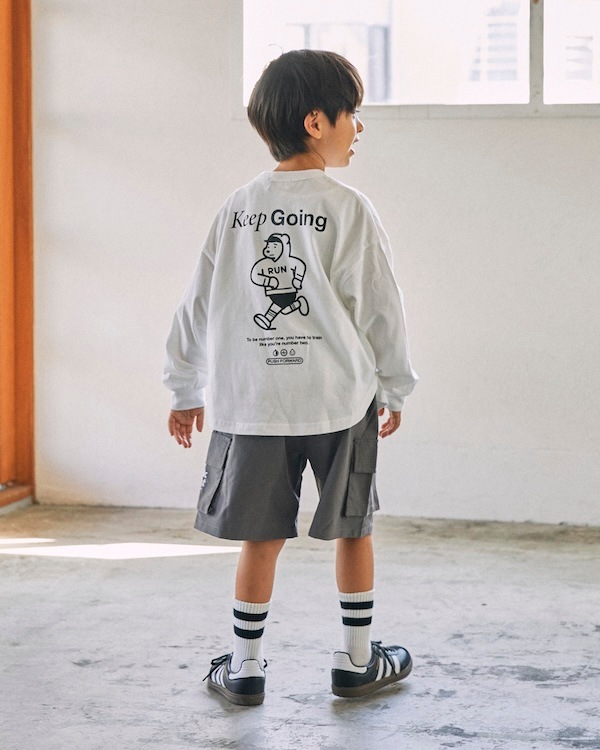 【ジェネレーター】Keep Going L/S Tシャツ / ホワイト