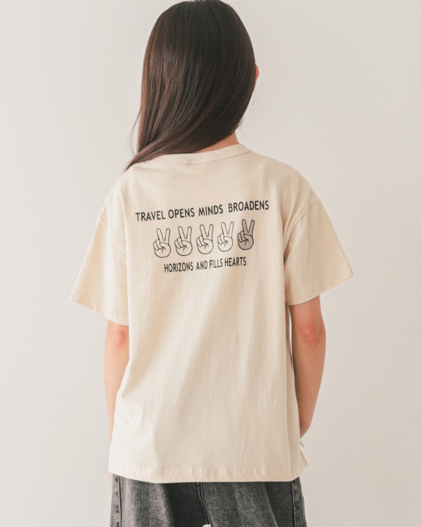 【ジーンズベー】HELLO JOURNEY Tシャツ / アイボリー