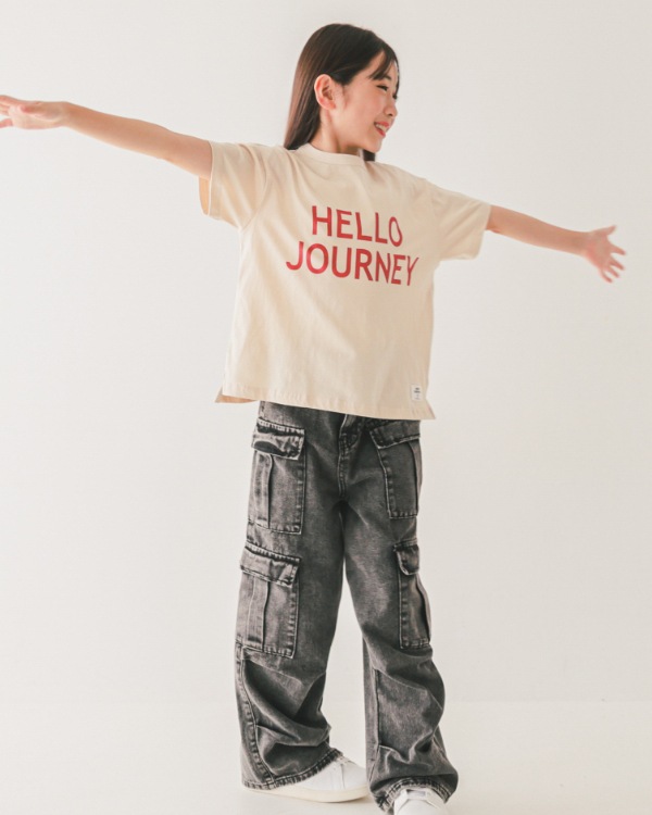【ジーンズベー】HELLO JOURNEY Tシャツ / アイボリー