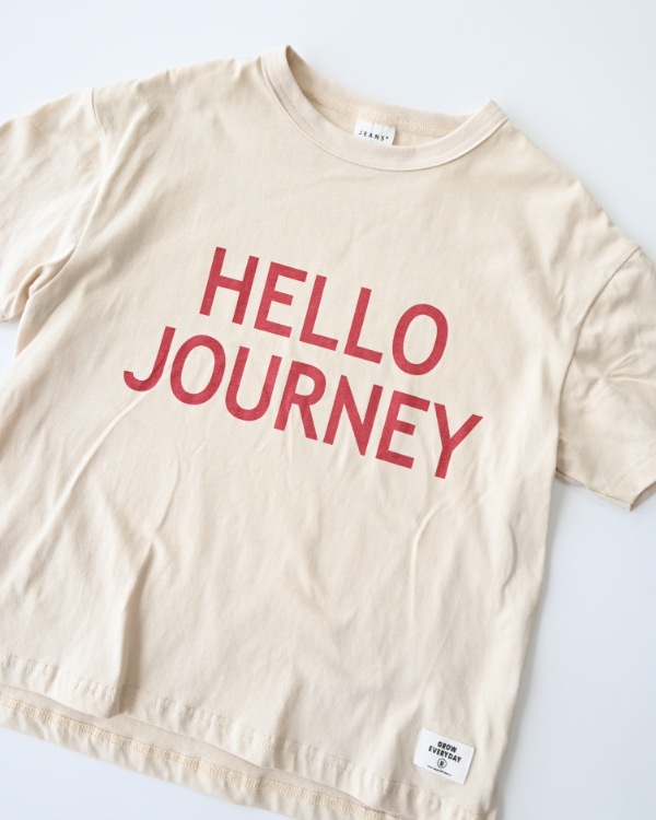 【ジーンズベー】HELLO JOURNEY Tシャツ / アイボリー