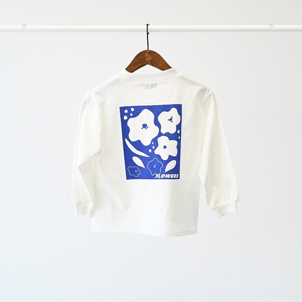 【25FW】FLOWERS L/S Tシャツ / ホワイト