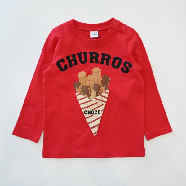 【25FW】チュロス ロングＴシャツ / レッド