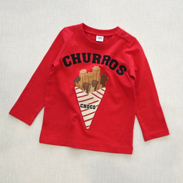 【25FW】チュロス ロングＴシャツ / レッド