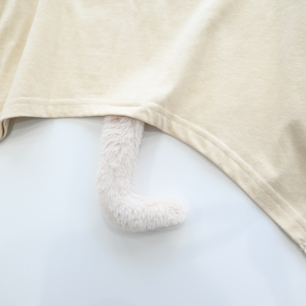 【25FW】ねこ ロングＴシャツ / アイボリー