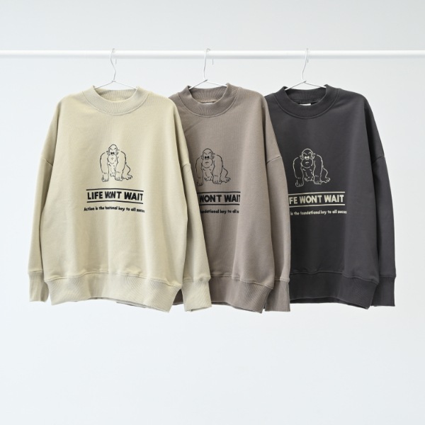 【25FW】GORILLA トレーナー / チャコールグレー