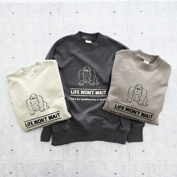 【25FW】GORILLA トレーナー / チャコールグレー