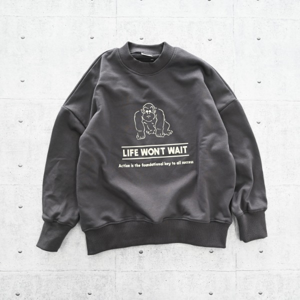 【25FW】GORILLA トレーナー / チャコールグレー