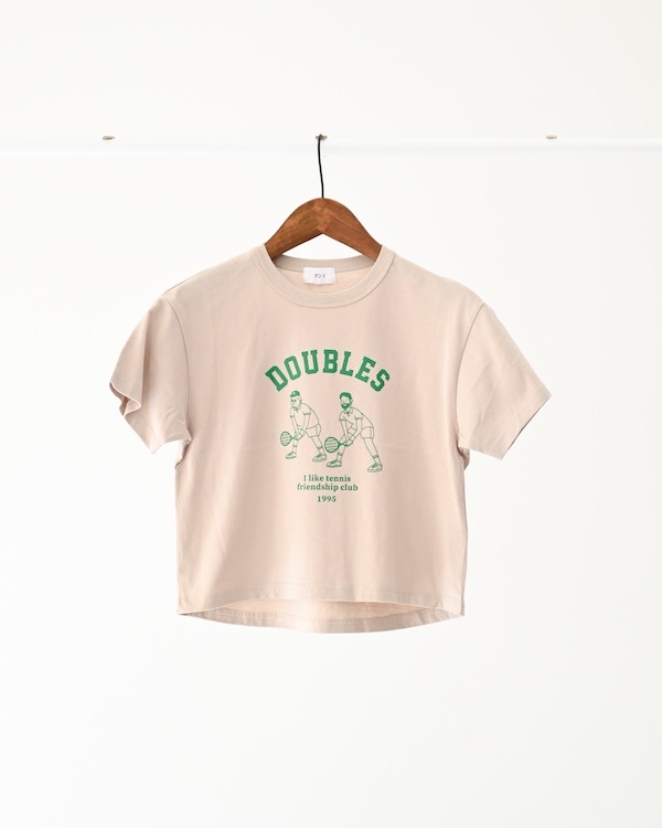 【フォブ】DOUBLES Tシャツ / グレージュ  