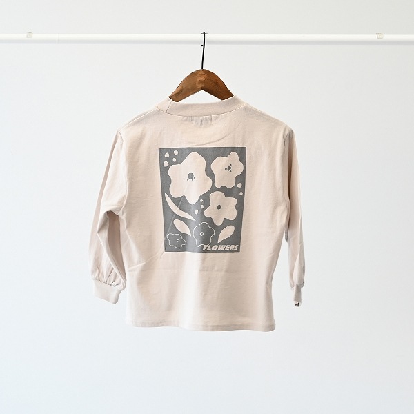 【25FW】FLOWERS L/S Tシャツ / サンド
