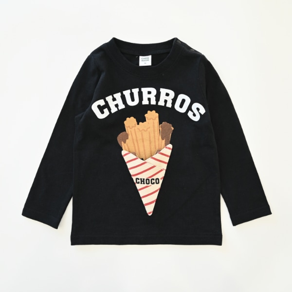【25FW】チュロス ロングTシャツ / ブラック