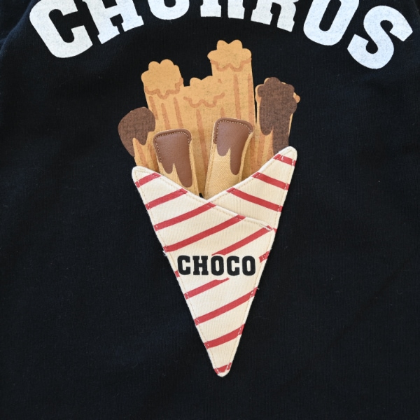 【25FW】チュロス ロングTシャツ / ブラック