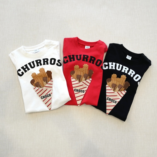 【25FW】チュロス ロングTシャツ / ブラック