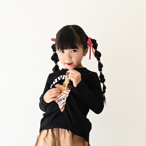 【25FW】チュロス ロングTシャツ / ブラック