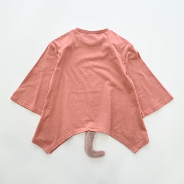 【25FW】ねこ ロングＴシャツ / カメオブラウン